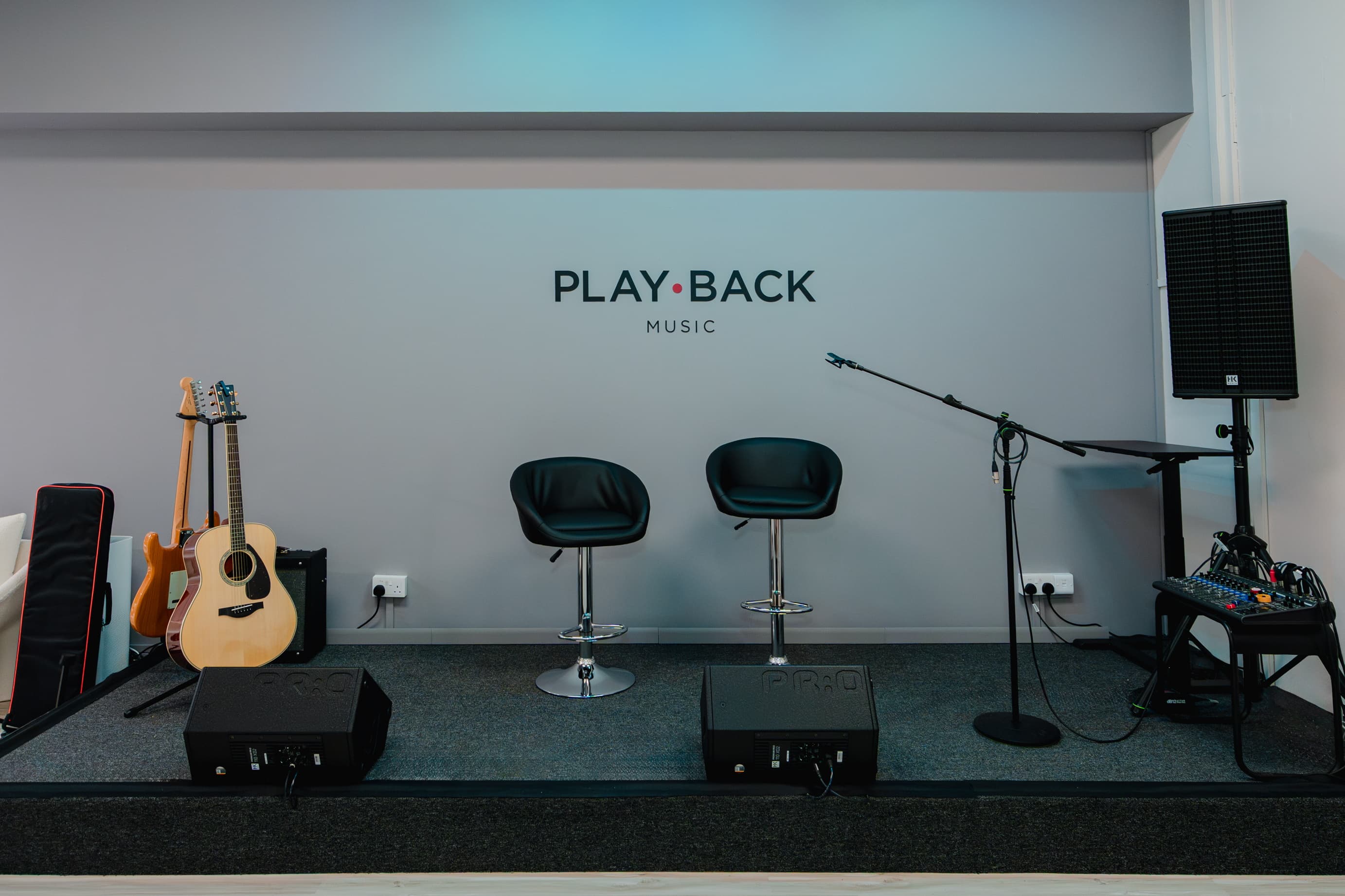 Playback Music performance stage